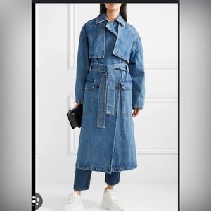 MSGM oversized denim trench IT 42